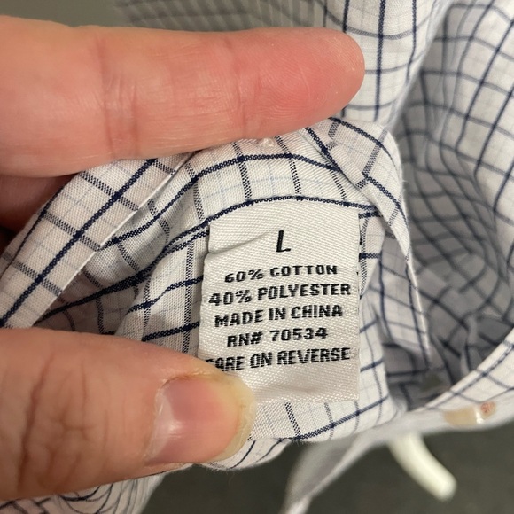 Orvis Trout Bum Mens Button Up Shirt Zipper Pocket Plaid Checked Size Large - Picture 5 of 9